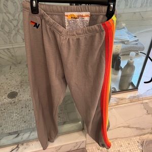Grey Aviator Nation sweatpants size large